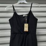 Manydress Wrap Dress Women's Medium Black Sleeveless Party Night Out Photo 6