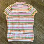 EXPRESS  Design Studio Striped Cap Sleeve Fitted Top size Large Photo 7
