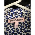 Juicy Couture  Blouse Leopard Print Long Sleeve Gold Logo Button Down size S Photo 4