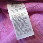J.Crew NWT Cashmere Cable-knit T-shirt in Neon Orchid Pink Sweater M Photo 3