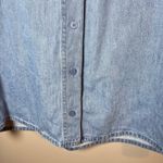 COS Oversized Denim Boxy Collared Button Up Shirt Blue Photo 2