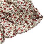 Lulus Love Grows White Floral‎ Print Long Sleeve Tie Neck Romper XS Photo 5