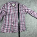 Orvis  Button Front Shirt Women 10 Plaid 100% Cotton Long Sleeve Casual Top Photo 3