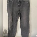 Simply Vera Vera Wang Straight Leg Jeans with Zippers Gray Size 10 Photo 0