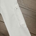 Athleta Pacifica Contoured 1/2 Zip Long Sleeve Thumbhole Pocket White Top Small Photo 9