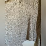 Cynthia Rowley ๐ Tan Multicolored Ribbed Knit Waterfall Open Cardigan Sweater #P Photo 5