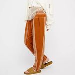 Free People Wide Yoke Pull On Pant In Mustard Combo Size XS Photo 1