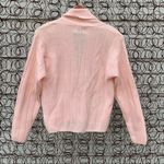 Vintage 90s pastel pink double breasted cardigan sweater smoking jacket MEDIUM Photo 1
