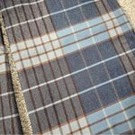 STAUD  Women’s Pirouette Pants Kick Flare Contemporary French Blue Mega Plaid S Photo 14