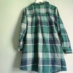 Bloomchic Flannel Plaid Shacket Jacket Button Down Tartan Coat 10 Green Photo 2