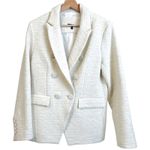 Drew  Blazer White Textured Double Breasted Size L Made in USA Photo 0