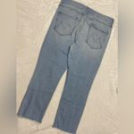 MOTHER The Mid Rise Dazzler Ankle Fray Jeans Blue Size 34 Photo 4