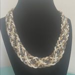 Dana Buchman Stunning Braided Necklace in Gold, Silver, and Black Photo 3