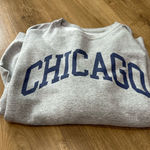 Chicago Oversized Crewneck Gray Size L Photo 0