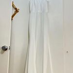 Dress the Population  Iris Plunge V-Neck Slit Crepe Gown Photo 2