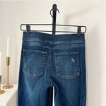 Spanx Shape and Lift high-rise distressed skinny jeans in mid wash Sz XS Petite Photo 8