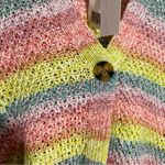 Adyson Parker Spring Lilac‎ Combo Multicolor Knit Cardigan Sweater Size 1X Pink Photo 7