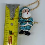 NEW blue Christmas Santa Claus pendant necklace Photo 6