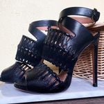 A.L.C. Auth. ALAÏSnakeskin Embossed Strappy Heels Photo 4