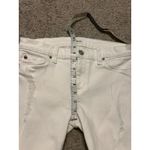 Hudson Midrise Nico Distressed White Super Skinny Jeans Size 26 Photo 6