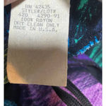 indigo. Vintage Dawn Joy Dress Surplice Pleating Tropical Print Cover Up Womens 8 Photo 11