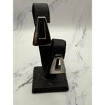 Chic Geometric Silver Tone Earrings A Cut Above the Rest! Photo 1