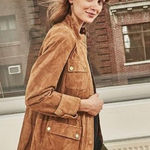 Isaac Mizrahi  Live! NWOT Genuine Leather zip and button jacket size M, 21” p2p Photo 0