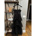 BCBGMAXAZRIA Corset Tulle Oly Gown Black Womens Size 0 Photo 3