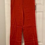 Outback Red  100% linen pants size 6 inseam 32” waist 32” flat color orange Photo 0