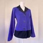 Notations Vintage Y2K  Petite Purple & Black Single Breasted Blazer Photo 2
