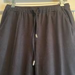 Zac and Rachel  | Black Drawstring Joggers Cuffed Bottoms Size Large w/ Pockets Photo 2