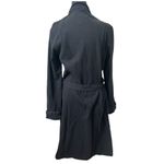 Chaser NWT- Black Long Trench Coat with Wide Lapels and Belt, zipper pockets Photo 2