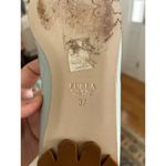 Furla  Ice Blue Leather Bow Ballet Flat Photo 7