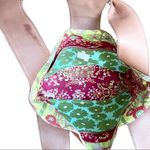 Amy Butler for Kalencom Sweet Rose Tote Organic Cotton Colorful Floral Large Green Photo 6