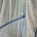 Duluth Trading Co. Dress Tunic Jacket Women’s Medium Blue White Stripe Full Zip Photo 1