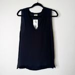 L'Agence  Black Chiffon Sleeveless Top Photo 2