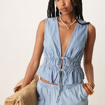 Mango  Tie Tank Top Photo 0