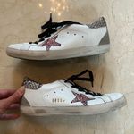 Golden Goose Pink Sparkle Leather Superstar Sneakers Sz 40 Photo 0
