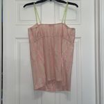 Oscar de la Renta Pink Label Pink & Green Striped Vintage Capri Pajamas Size L Photo 5