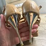 Coach Tan Fantasia Strappy Stiletto Heels Size 8B Photo 4