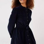 FatFace NWT UK Amelie Corded Black 3/4 Sleeved Knee Length Dress Photo 0