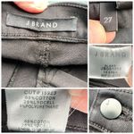 J Brand  Alana High Rise Skinny Jeans Black Raw Hem Ankle Size 27 Photo 3