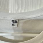 Uniqlo Striped Bra Tee Shirt Women Size L Black White Cotton Spandex OLDSTOCK Photo 1