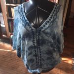 Free People  M tie dye boho flowy v-neck blouse Photo 0