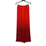 Andrea Iyamah ‎ Atti Ombre Plisse Two-Piece Set Straight-Leg Pants Top Red Small Photo 12