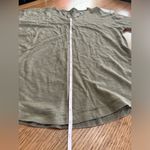 Knox Rose NWT vneck with buttons short sleeve olive green oversized small 19”ptp Photo 2