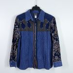 Koos of course vintage corduroy western button down shirt size large Blue Photo 1