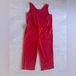 Ava & Viv Takuni USA Jumpsuit Red2X Wide Leg Short Sleeves Summer Comfy Pockets Drawstring Photo 5