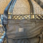 MarleyLilly Quilted Metallic Weekender Bag Photo 4