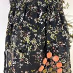 Merona  Woman Sheath Dress Womens Large Black Ditsy Floral Print Sleeveless Photo 1